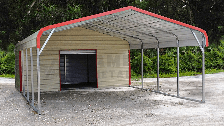 Carport With Utility Shed